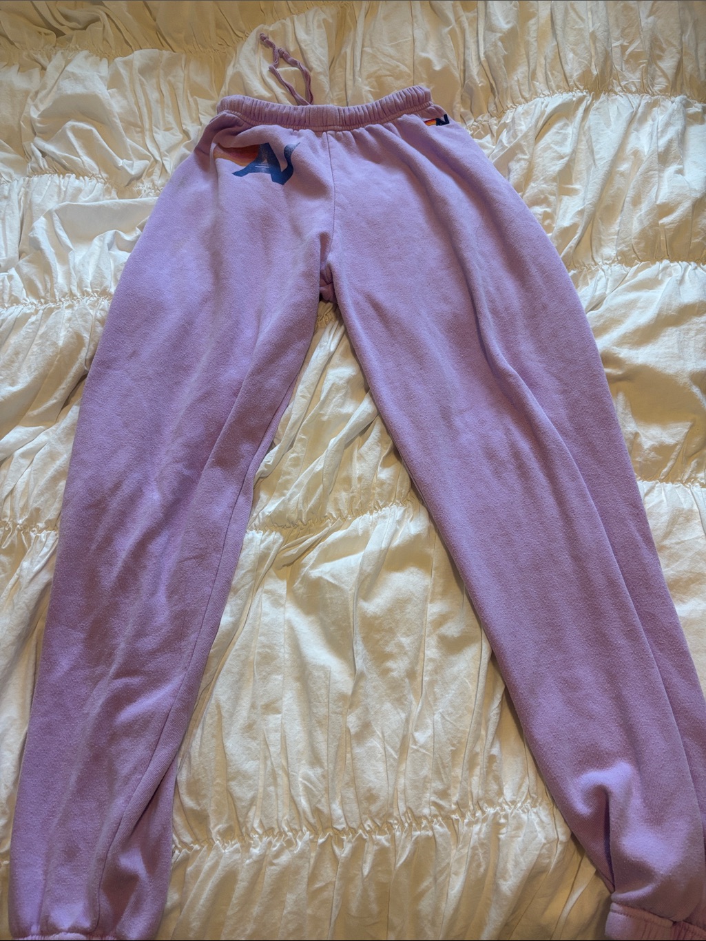 Aviator Nation Lilac Fleece Joggers
